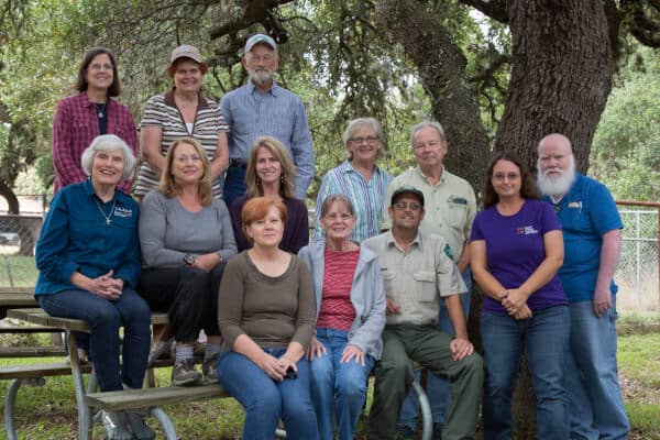 A group of ABK Volunteers under a tree